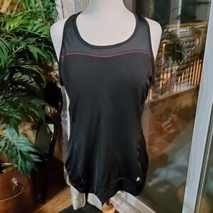 Lija Black and Red Trim Tank Top